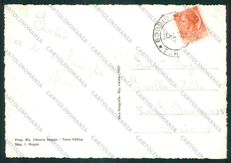 Torino Bobbio Val Pellice Saluti da Foto FG cartolina ZK2136 – retro