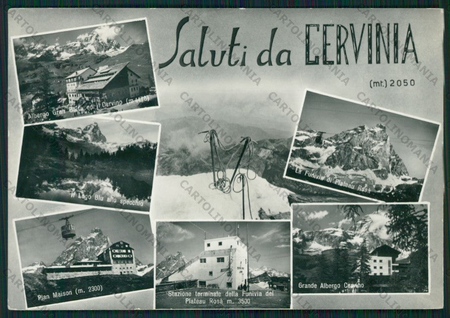 Aosta Valtournenche Cervinia Saluti da ABRASA Foto FG cartolina ZK2141 – fronte
