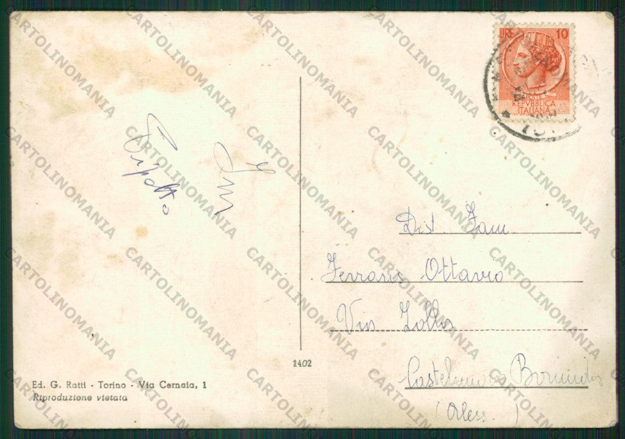 Torino Sestriere Sci Saluti da Foto FG cartolina ZK2146 – retro