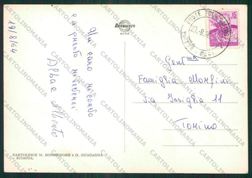 Agrigento Sciacca Saluti da Foto FG cartolina ZK2147 – retro