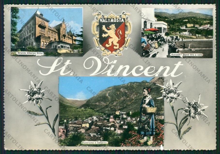 Aosta Saint Vincent Foto FG cartolina ZK2148 – fronte