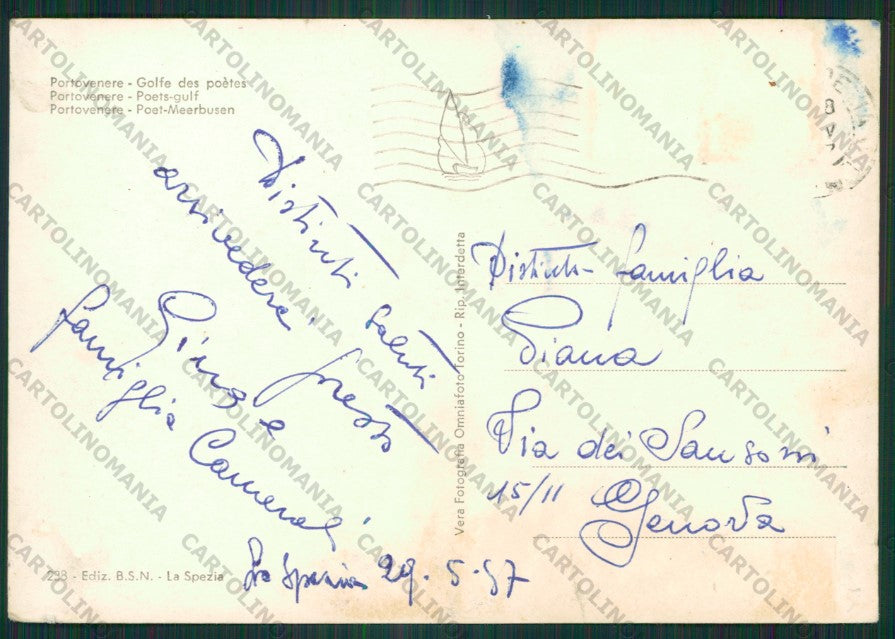 La Spezia Portovenere Foto FG cartolina ZK2151 – retro