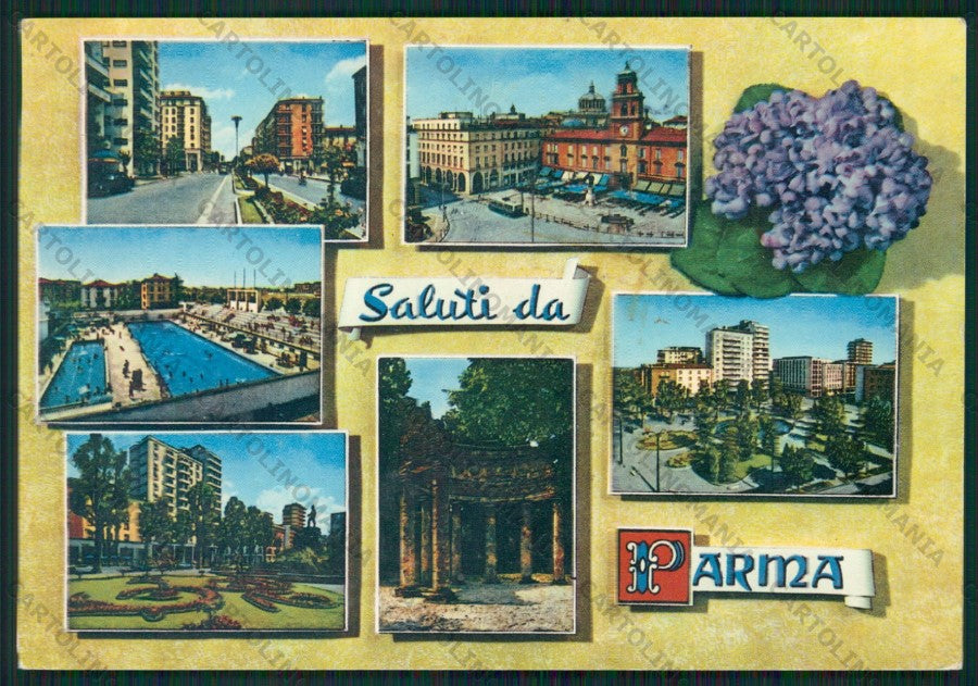Parma Città Saluti da Foto FG cartolina ZK2152 – fronte