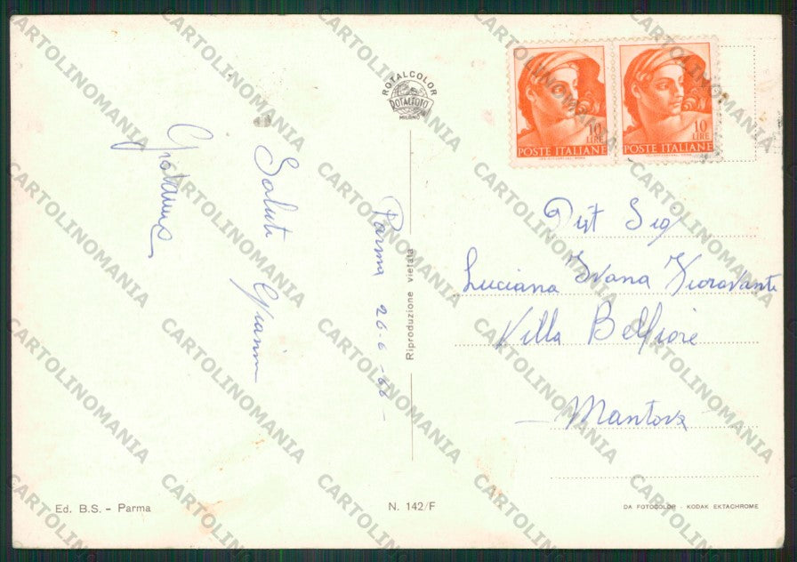 Parma Città Saluti da Foto FG cartolina ZK2152 – retro