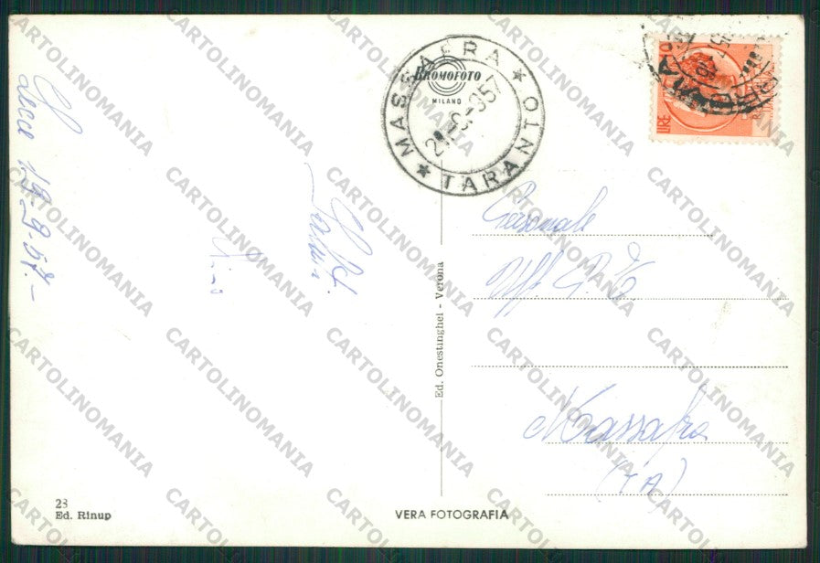 Lecce Città Palazzo Poste Foto FG cartolina ZK2159 – retro