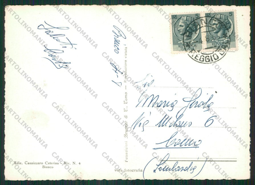 Reggio Calabria Bianco Campana Foto FG cartolina ZK2169 – retro