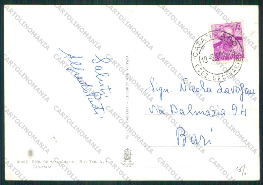 Catanzaro Città Foto FG cartolina ZK2170 – retro