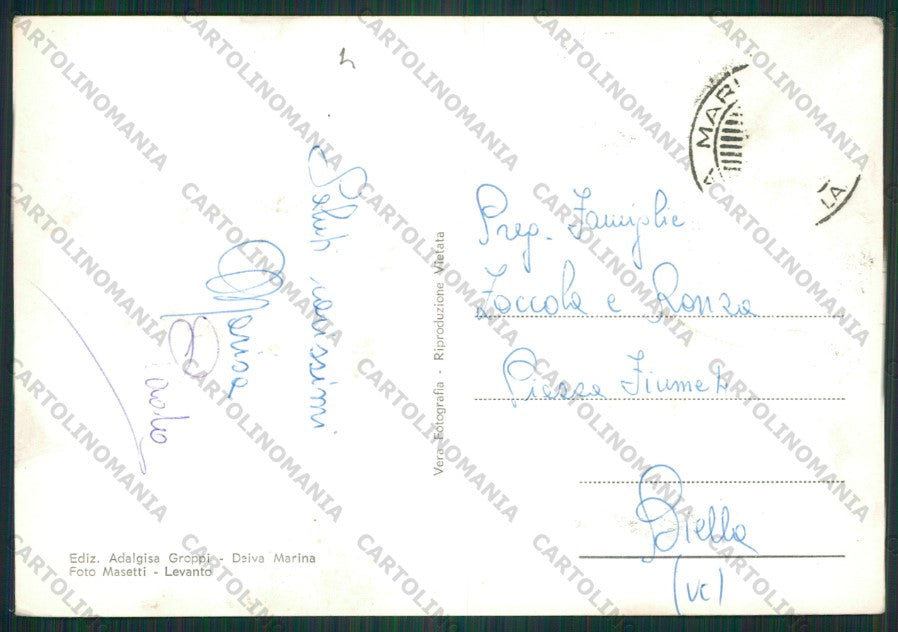 La Spezia Deiva Marina Saluti da Foto FG cartolina ZK2171 – retro