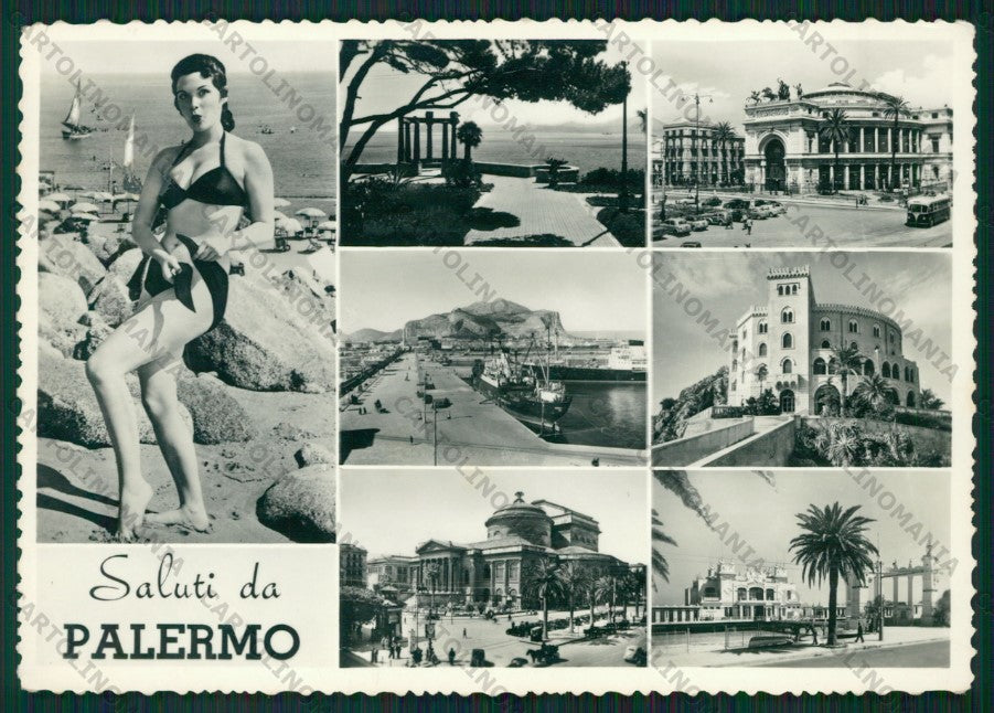 Palermo Città Saluti da Foto FG cartolina ZK2175 – fronte