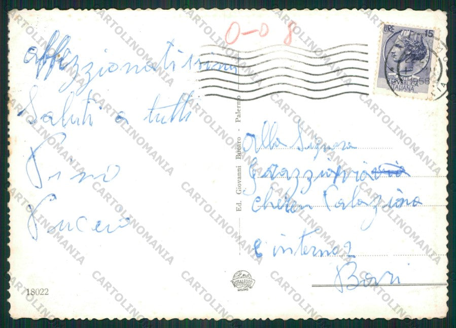 Palermo Città Saluti da Foto FG cartolina ZK2175 – retro
