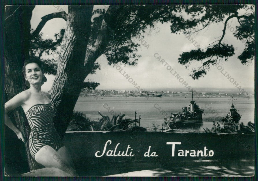 Taranto Città Saluti da Foto FG cartolina ZK2176 – fronte