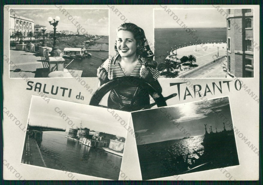 Taranto Città Saluti da Foto FG cartolina ZK2177 – fronte