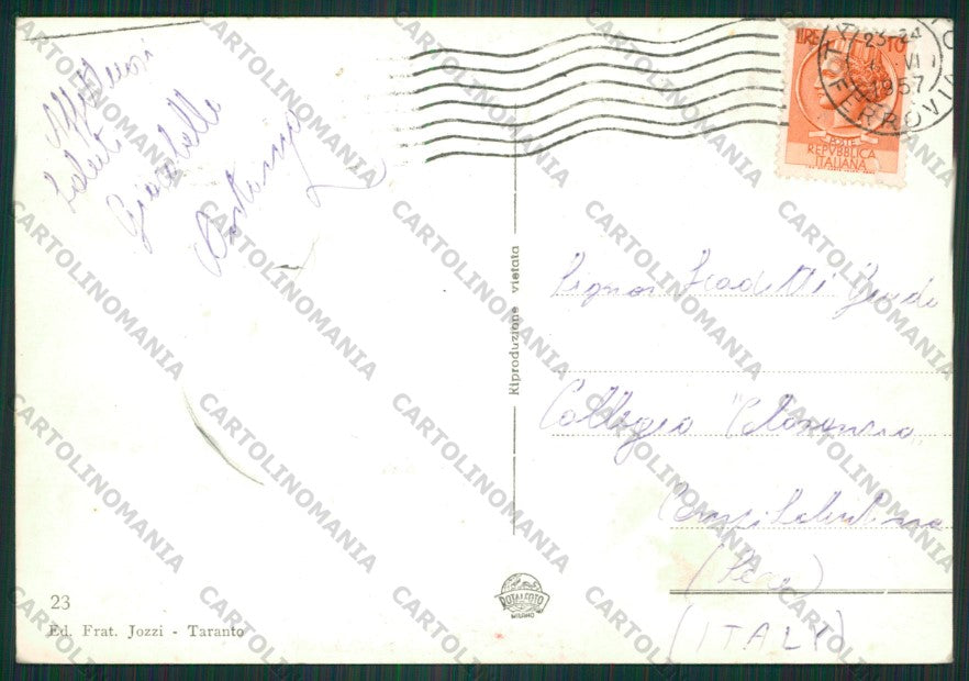 Taranto Città Saluti da Foto FG cartolina ZK2177 – retro
