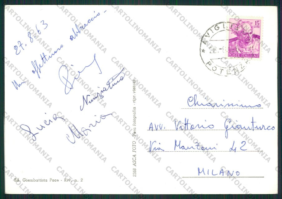 Potenza Avigliano Foto FG cartolina ZK2179 – retro