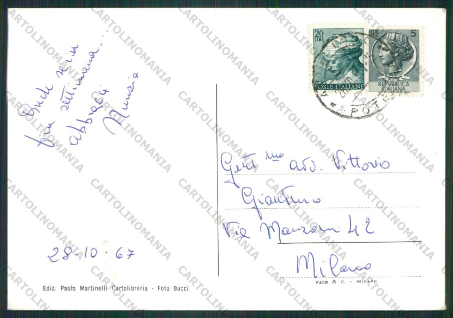 Potenza Avigliano Scuole Foto FG cartolina ZK2187 – retro
