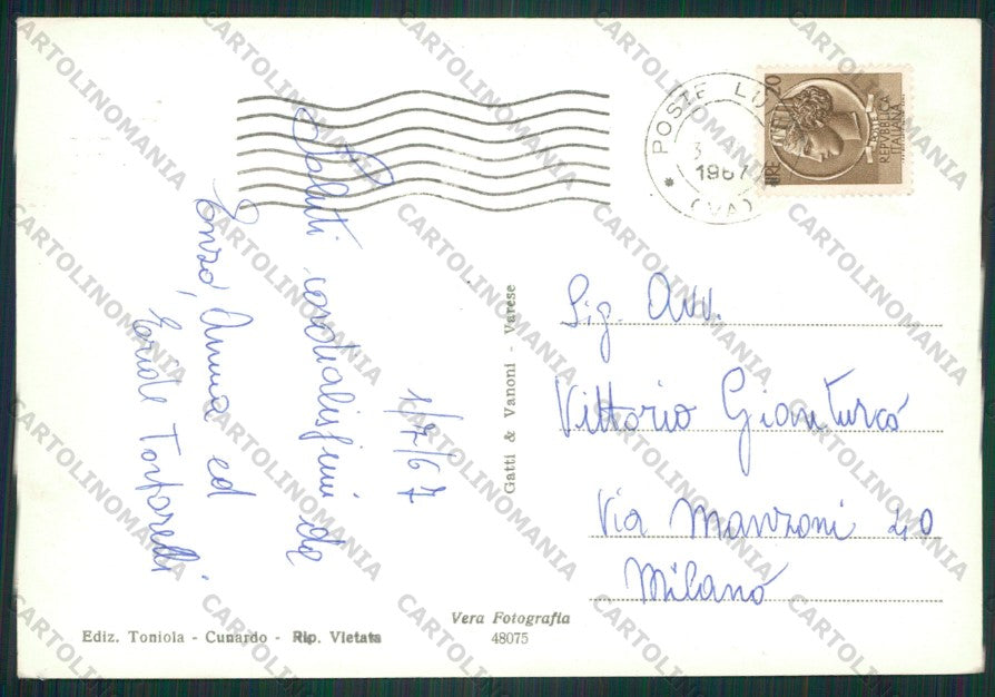 Varese Cunardo Foto FG cartolina ZK2228 – retro
