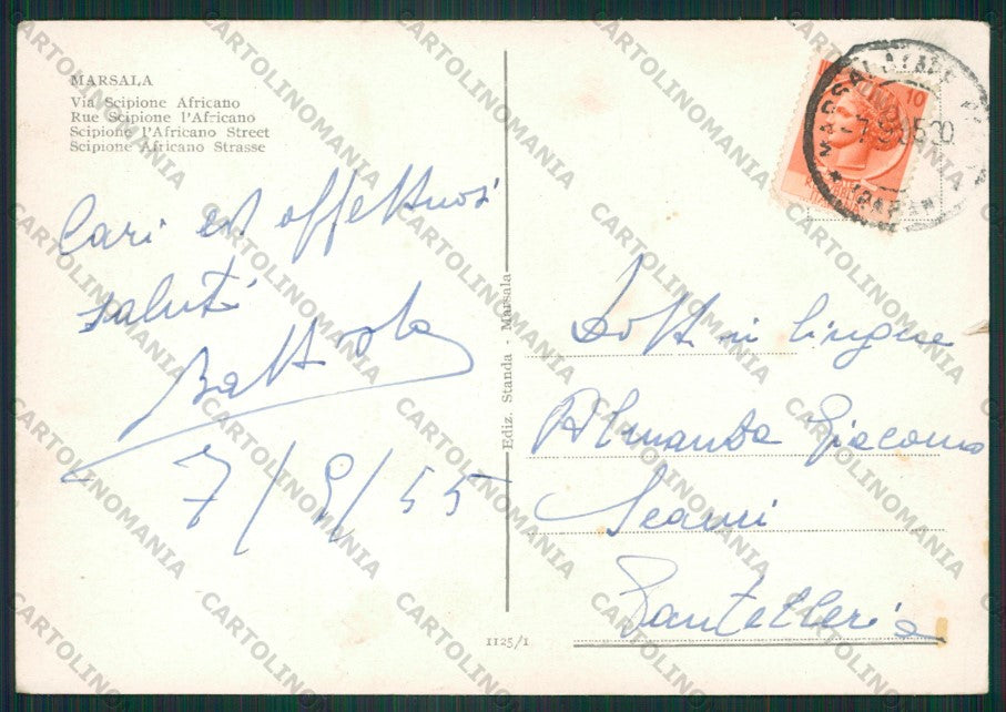 Trapani Marsala FG cartolina ZK2239 – retro