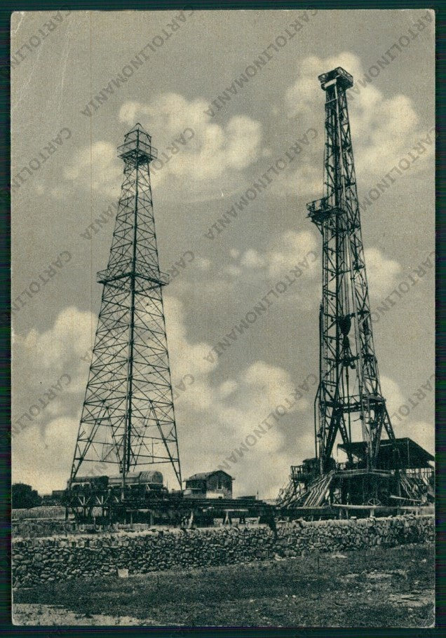 Ragusa Città Pozzi Petrolio PIEGHINE FG cartolina ZK2241 – fronte