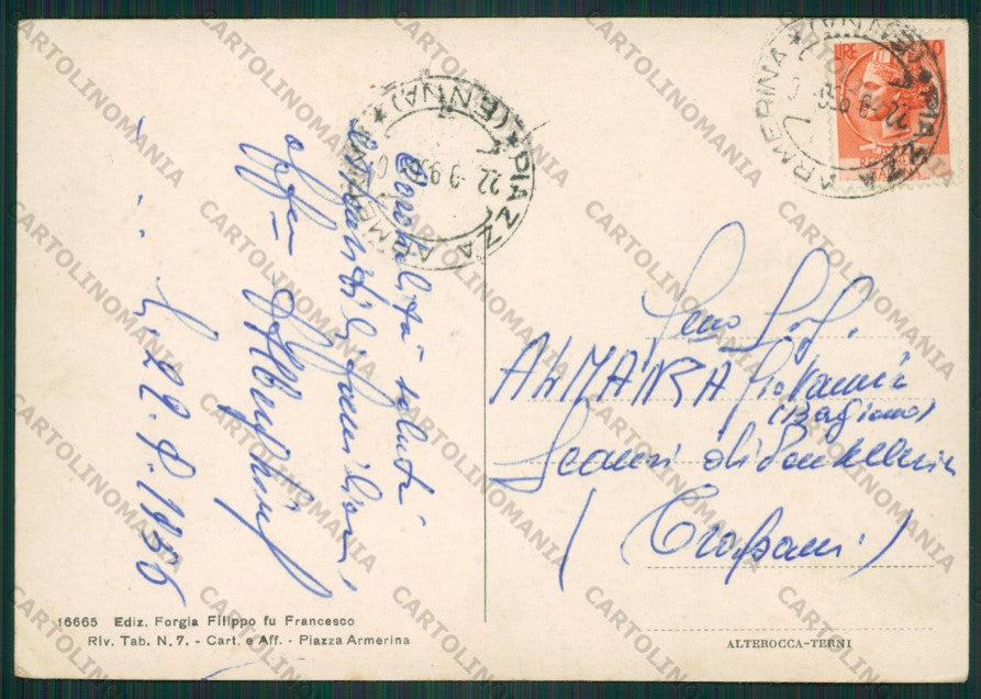 Enna Piazza Armerina PIEGHINE FG cartolina ZK2243 – retro