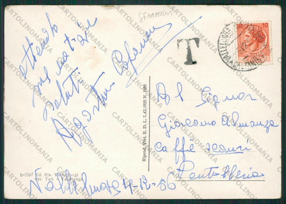 Caltanissetta Vallelunga FORO STRAPPINI FG cartolina ZK2245 – retro