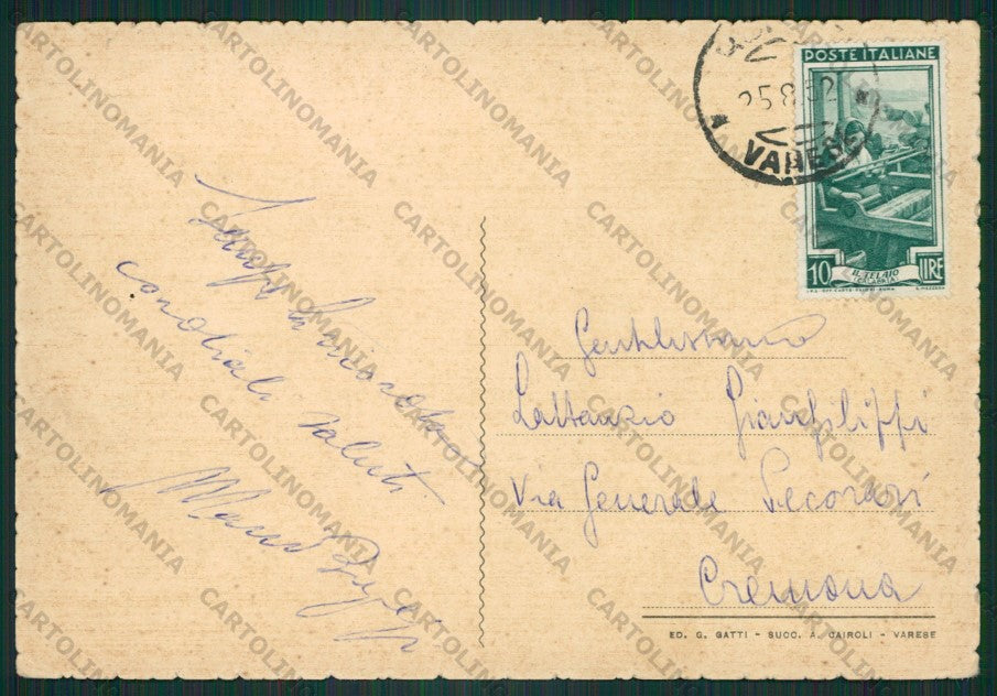 Varese Arcisate PIEGHINE FG cartolina ZK2284 – retro