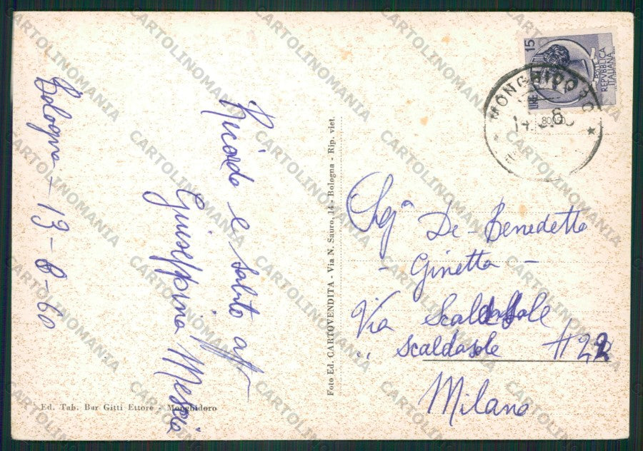 Bologna Monghidoro FG cartolina ZK2288 – retro