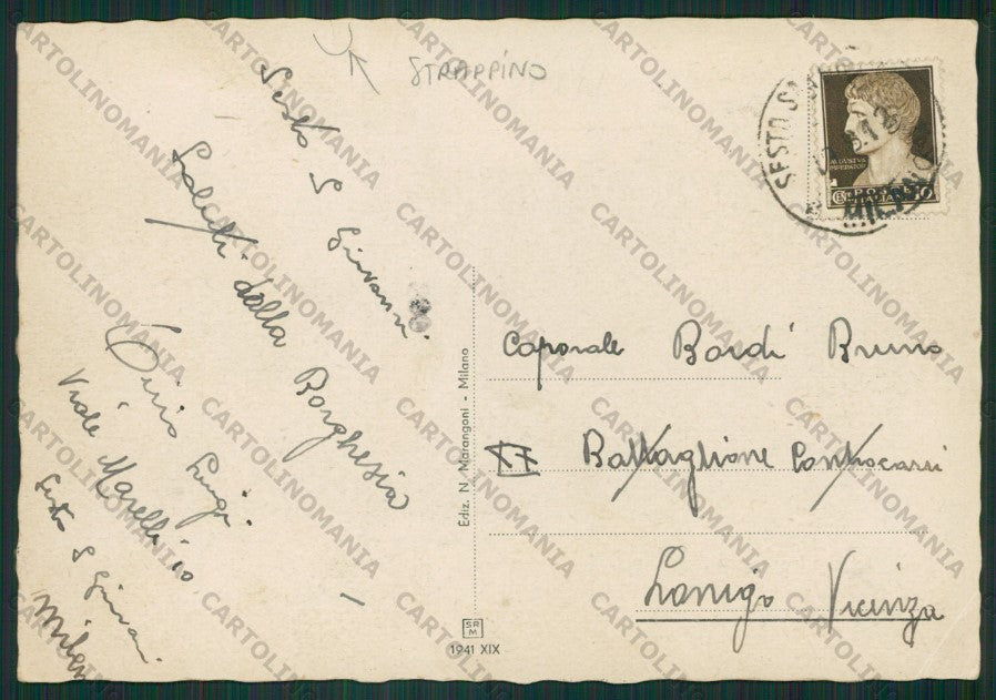 Milano Sesto San Giovanni PIEGA STRAPPINO FG cartolina ZK2290 – retro