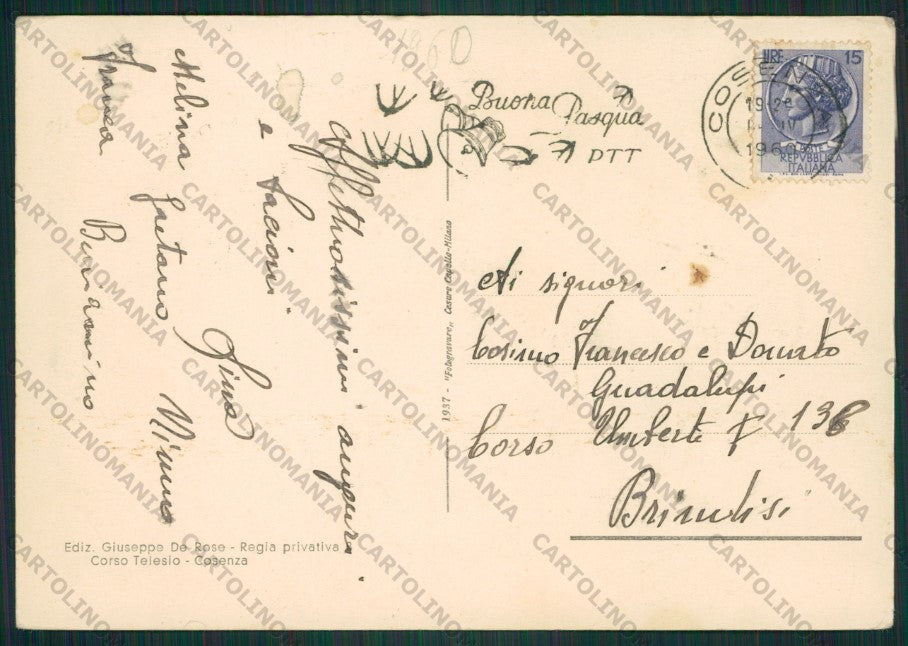 Cosenza Città FG cartolina ZK2308 – retro
