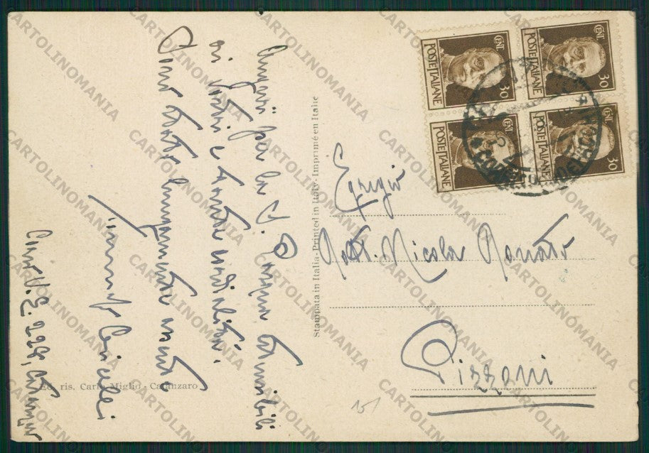 Catanzaro Città STRAPPINO FG cartolina ZK2317 – retro