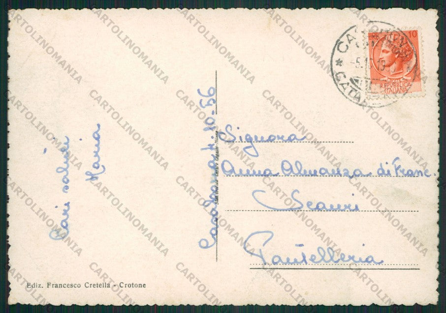 Crotone Città PIEGA FG cartolina ZK2322 – retro