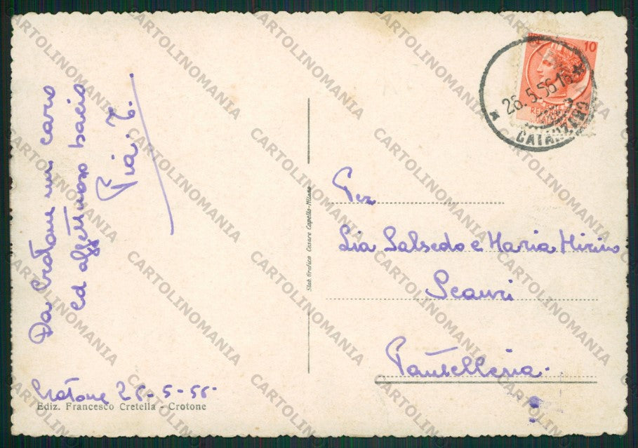 Crotone Città FG cartolina ZK2324 – retro
