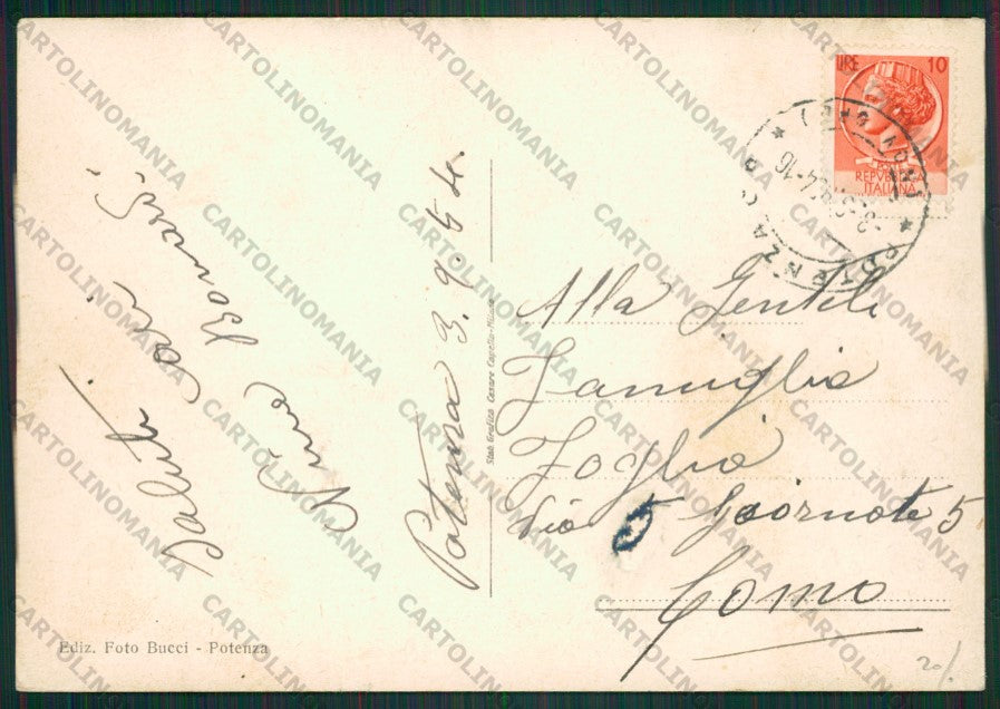Potenza Città FG cartolina ZK2337 – retro