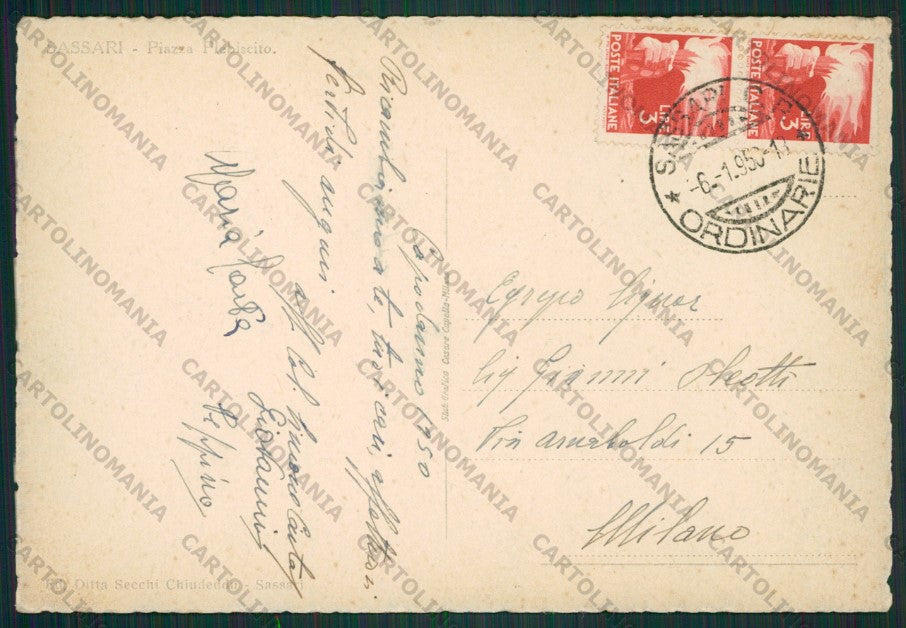Sassari Città FG cartolina ZK2348 – retro