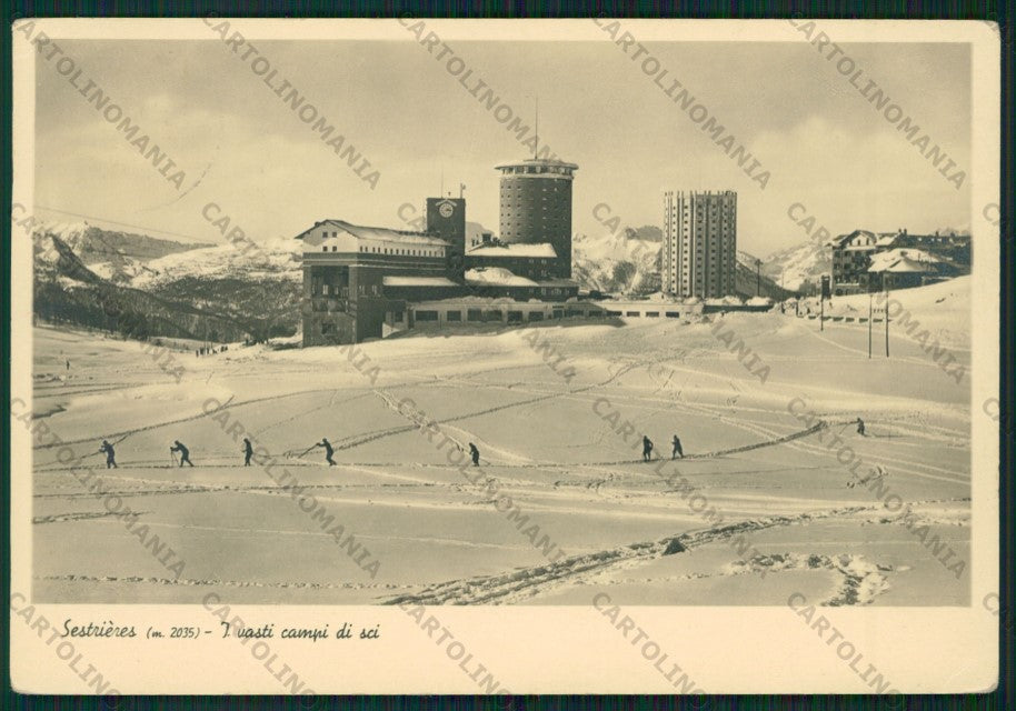 Torino Sestrieres Sci Foto FG cartolina ZK2373 – fronte
