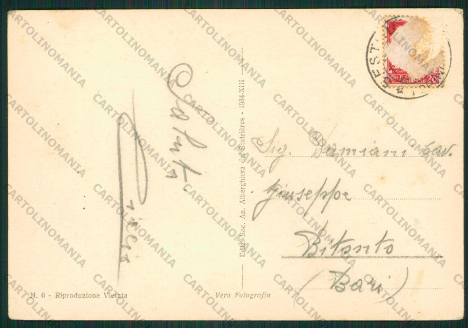 Torino Sestrieres Sci Foto FG cartolina ZK2373 – retro