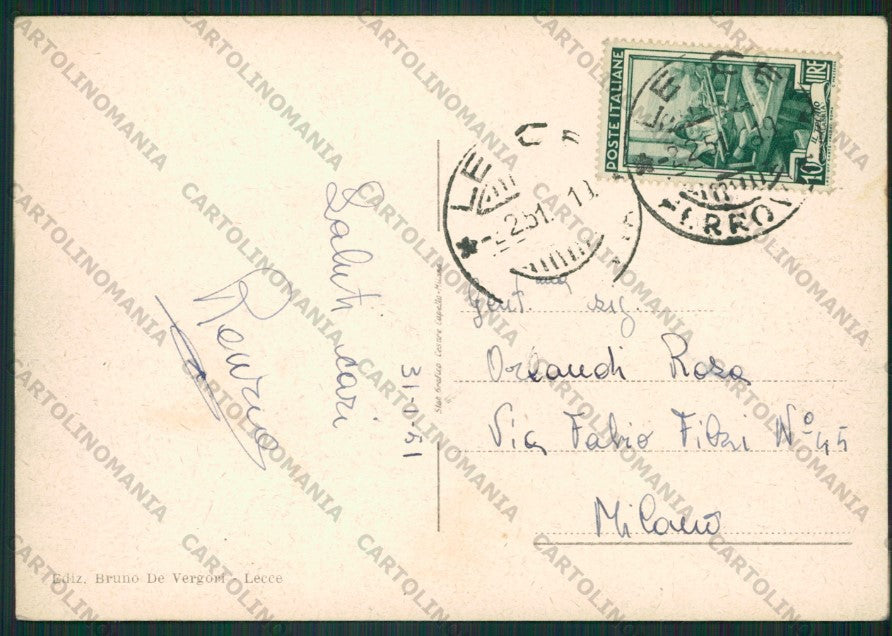 Lecce Città Poste FG cartolina ZK2381 – retro