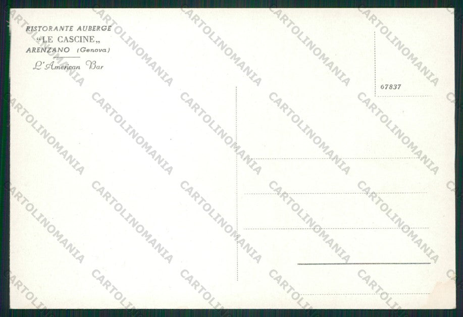 Genova Arenzano Ristorante Le Cascine FG cartolina ZK2405 – retro