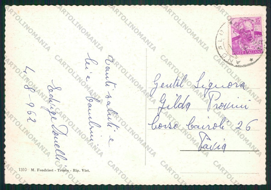 Trento Andalo FG cartolina ZK2407 – retro
