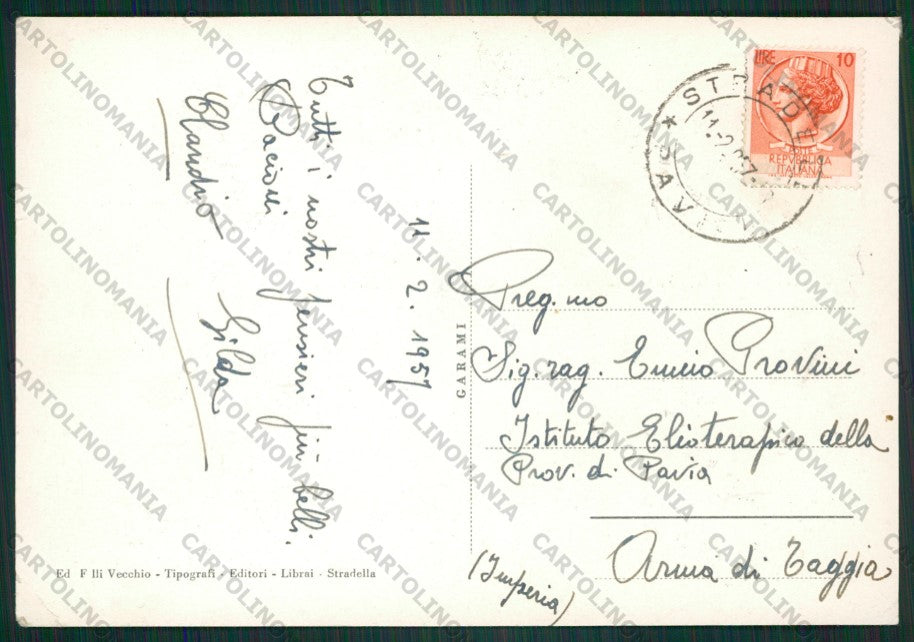 Pavia Stradella FG cartolina ZK2409 – retro
