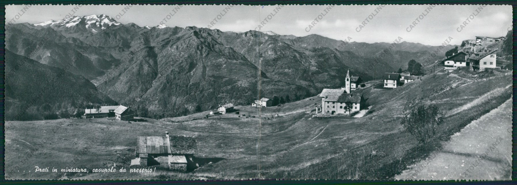 Vercelli Scopello Alpe Mera Monte Rosa Doppia Foto FG cartolina ZK2410 – fronte