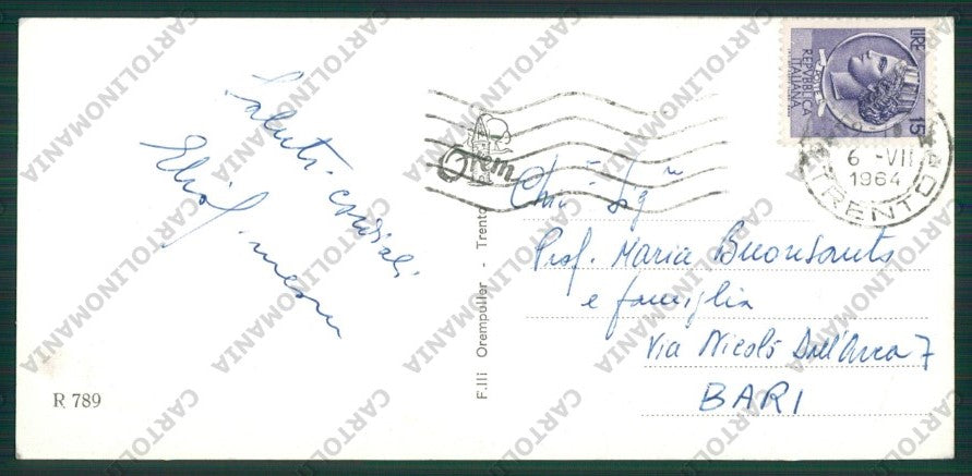 Trento Moena Mini Foto FG cartolina ZK2412 – retro