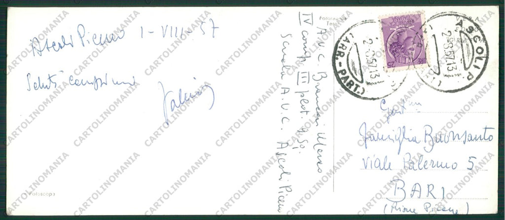 Ascoli Piceno Città Panoramica Foto FG cartolina ZK2431 – retro