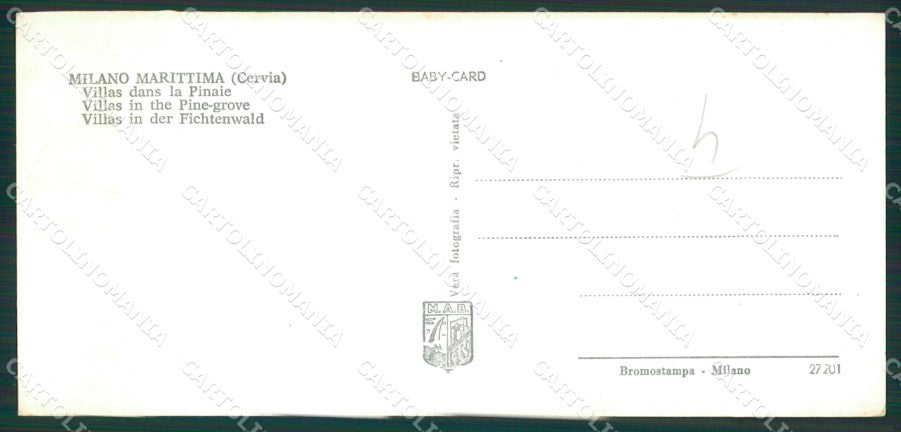 Ravenna Cervia Milano Marittima Foto Mini cartolina ZK2451 – retro