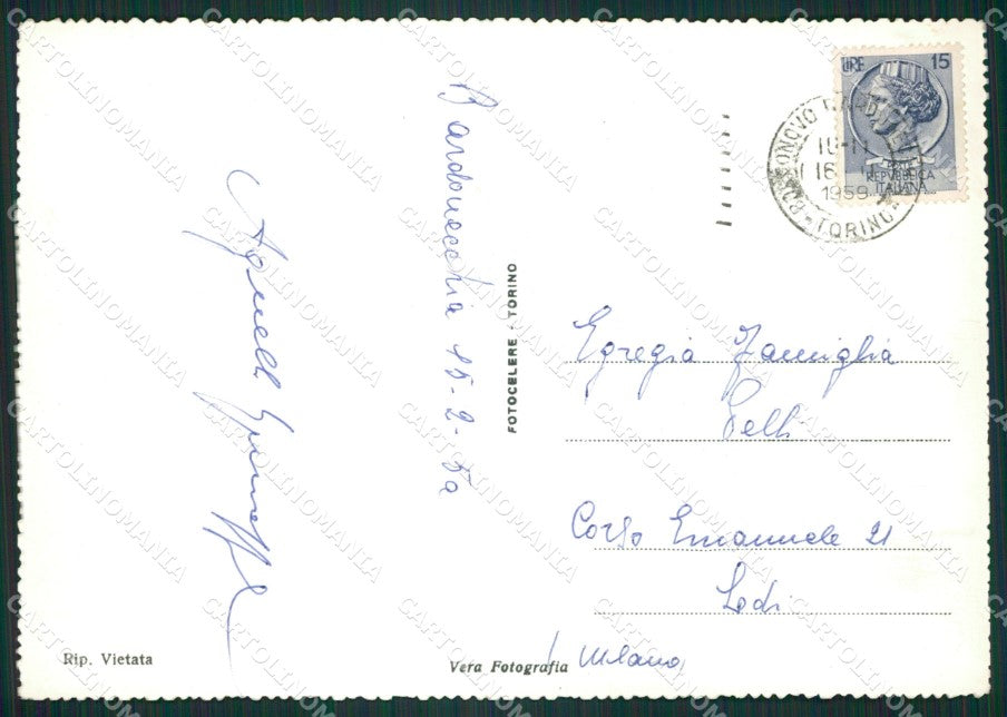 Torino Bardonecchia Pattinaggio Foto FG cartolina ZK2483 – retro