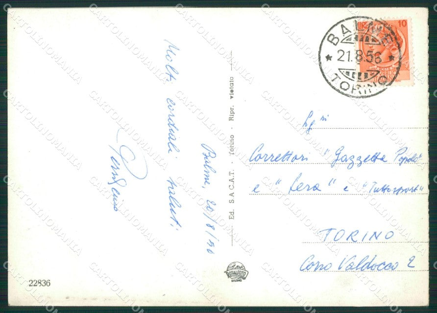 Torino Balme Costumi Foto FG cartolina ZK2485 – retro