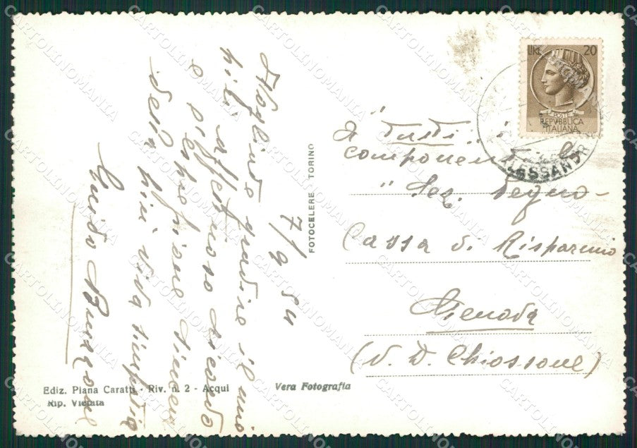 Alessandria Acqui Terme Auto Foto FG cartolina ZK2488 – retro