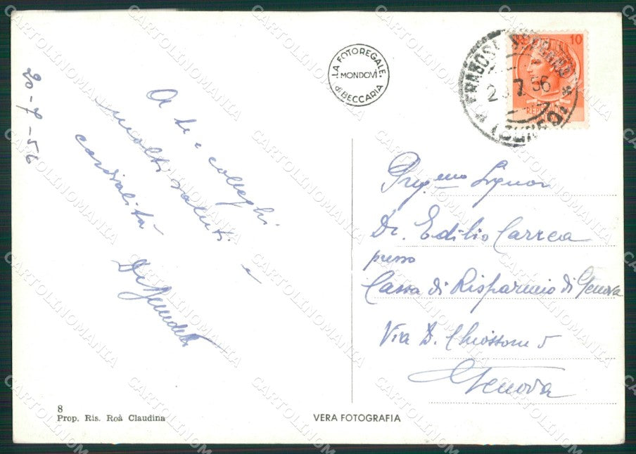Cuneo Frabosa Soprana Seggiovia Foto FG cartolina ZK2489 – retro