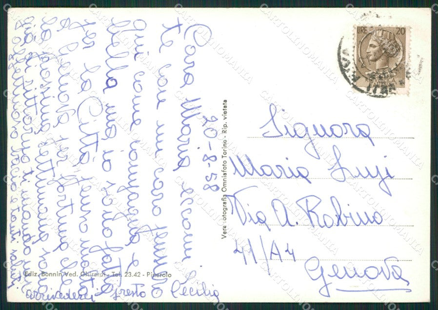 Torino Pinarolo Foto FG cartolina ZK2498 – retro
