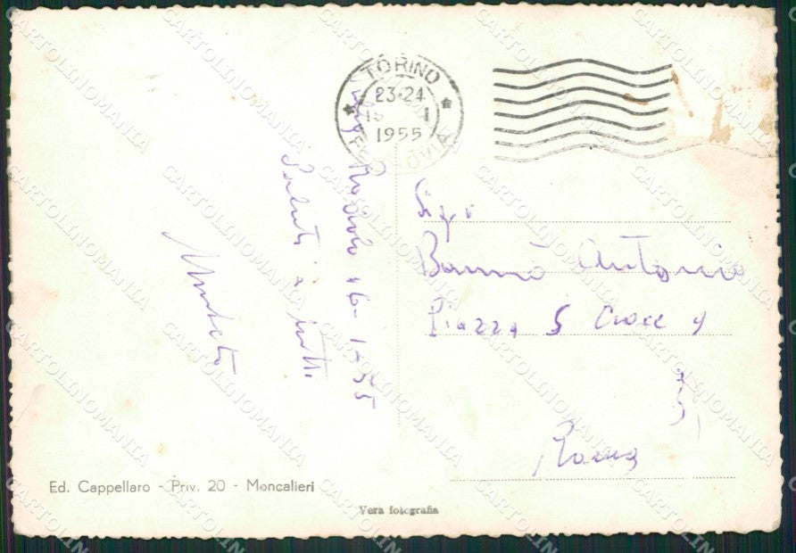 Torino Moncalieri Foto FG cartolina ZK2501 – retro