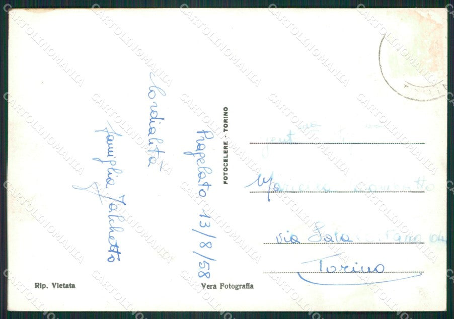 Torino Pragelato Asino Foto FG cartolina ZK2503 – retro